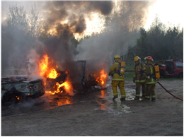 Car fire Training