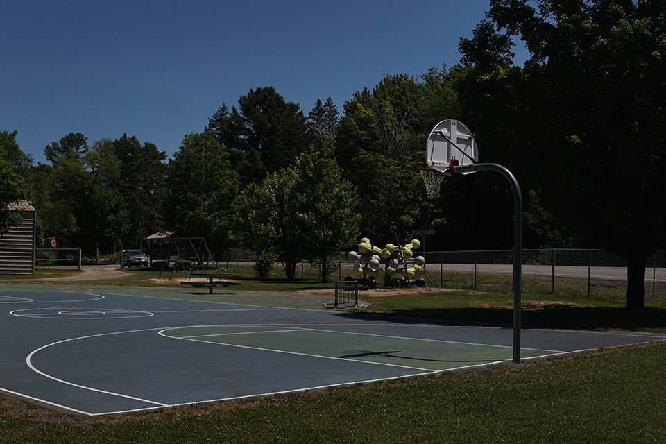 Rosseau Sport Court on a summer day